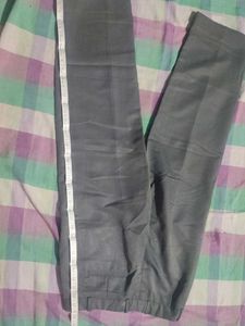 Gray Cropped Trousers