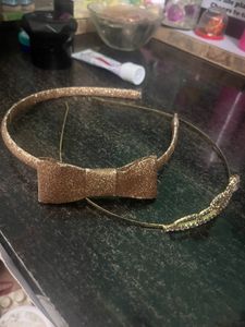 New Metal Gold Plating Sparkling Crown&amp; Hairband