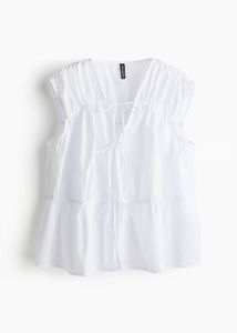 detailed cotton blouse