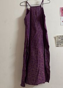 Purple straight kurta tunic