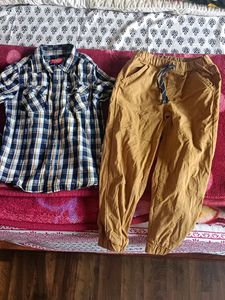 Check Shirt And Khaki Pant