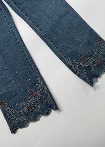 Vintage Embroidered Flare Jeans