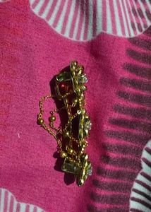 Kundan hair barrette clip