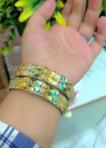 Exquisite Beaded peacock ..Bangles