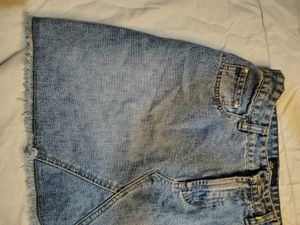 Blue Denim Mini Skirt