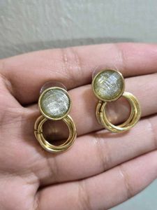 Gold Tone Hoop Earrings