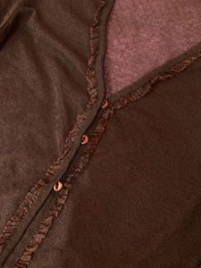 Brown  sheer  Cardigan