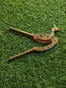 Vintage Peacock Nutcracker copper made