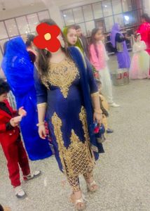 Full. Heavy Zarkan Work Suit With Embroidery Pant