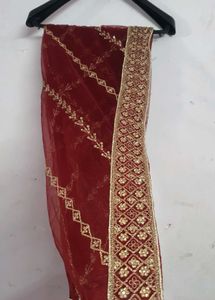 Elegant Maroon Embroidered Ethnic Gown