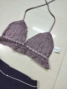 Crocheted Bikini Top