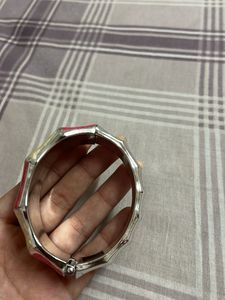 Vibrant Red &amp; Yellow Thread Bangle