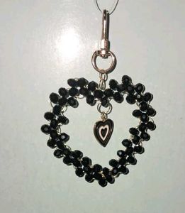 Heart Beaded Keychain