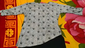Floral Print Soft Crepe Kurti CasualWear