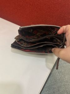 SALE Anekke Brown Star Studs Leather Wallet