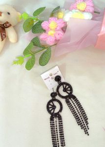 Black Dangle Earrings