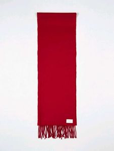 Coach Red Scarf with Fringe