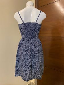 Navy Ditsy Strap Mini Dress 🫐