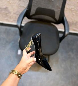 YSL Black Patent Leather Heels