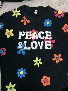 Peace & Love Graphic T-Shirt