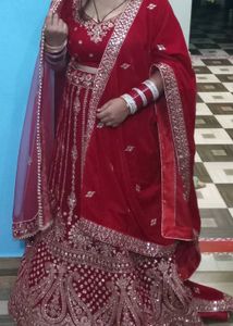 Beautiful Red Bridal Lehenga Choli