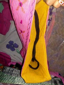 PINK COLOUR BIG SLING BAG FOR GIRLS