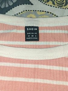 SHEIN Striped Cropped Top