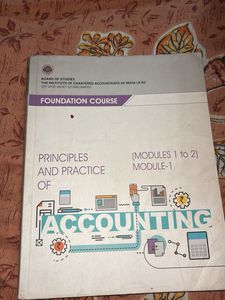 ICAI CA Foundation Accounting Book