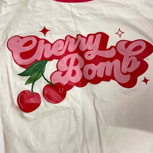 Cherry Bomb Graphic top for women