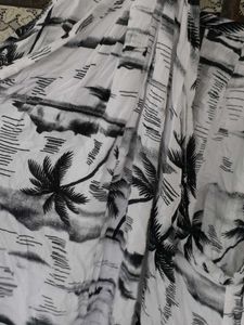Palm Tree Print Halter Top