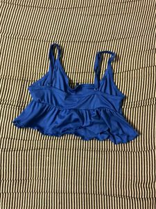 Royal Blue Peplum Tank Top