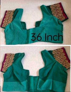 Sea Green Saree with Embroidered Border