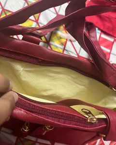 Red Handpurse New With Tag