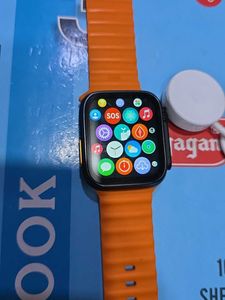 ptron Smart Watch with Orange Strap
