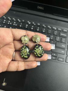 resin art handmade earrings