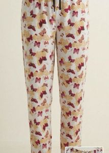 Cute Butterfly Print Pajama Pants