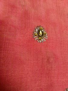 Elegant Pink Embroidered Saree