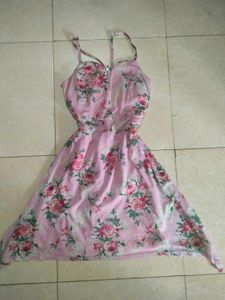 Pink Floral Summer Dress 💗🌷🌺🦑🦄