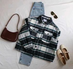Plaid Overshirt - Stylish &amp; Cozy