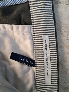 Olive Green Casual Pants