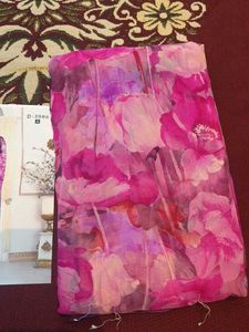 Beautiful Pink Fancy and  Floral Saree