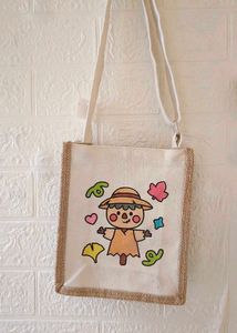 Cute Scarecrow Canvas Crossbody Bag