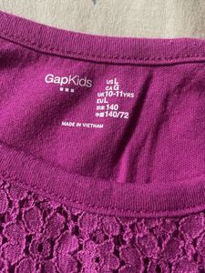 Gapkids girls Purple Lace Top