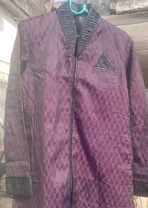 Stylish Purple Ethnic Suit Set