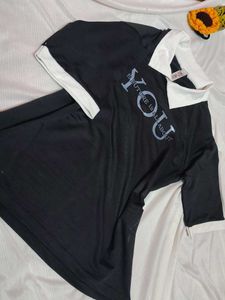 Black &amp; White Graphic Tee