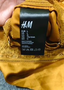 H&amp;M Satin Lace Pajama Set