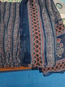 Navy Blue Printed pant dupatta set
