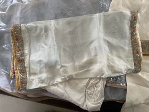 Cream Jacquard Sherwani for Men