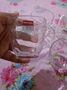 Set of 8 different Glass Mugs