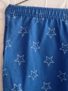Women Printed Blue Track Pants